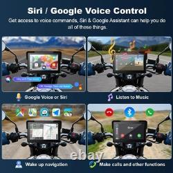 GPS portable 7'' avec capteurs TPMS de surveillance de la pression des pneus pour moto, IPX7