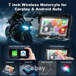 GPS portable 7'' avec capteurs TPMS de surveillance de la pression des pneus pour moto, IPX7