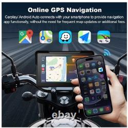 GPS portable 7'' avec capteurs TPMS de surveillance de la pression des pneus pour moto, IPX7