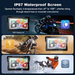 GPS portable 7'' avec capteurs TPMS de surveillance de la pression des pneus pour moto, IPX7
