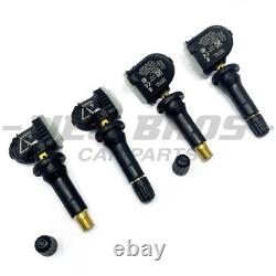 Kit TPMS de 4 capteurs et valves de surveillance de pression des pneus OE, Vauxhall 433 MHz 13598773