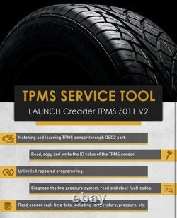 LANCEMENT DU SCANNER DE SERVICE DES CAPTEURS DE SURVEILLANCE DE PRESSION DES PNEUS X431 Creader TPMS 5011 V2