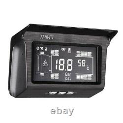 LCD Solar Tpms Tyre Pressure Monitor System 8 Capteur Avec Répéteur Pour Remorque Rv