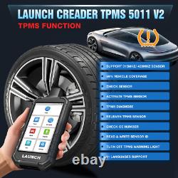 Lancement 2025 de l'outil d'activation Creader TPMS 5011 V2 pour capteur de surveillance de la pression des pneus