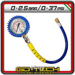 Manomètre de pression des pneus 0-2,5 bar précis 63 mm