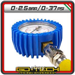 Manomètre de pression des pneus 0-2,5 bar précis 63 mm