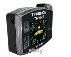 Nouveau Tyredog Td1800-ax Tpms Externe 4-pneu Système De Surveillance De La Pression Des Pneus