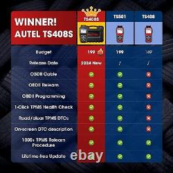 Outil de diagnostic TPMS Autel MaxiTPMS TS408S pour système de surveillance de la pression des pneus de voiture