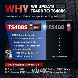 Outil de diagnostic TPMS Autel MaxiTPMS TS408S pour système de surveillance de la pression des pneus de voiture