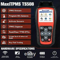 Outil de diagnostic TPMS Autel TS508K Moniteur de pression des pneus de voiture TS508+ 8 capteurs