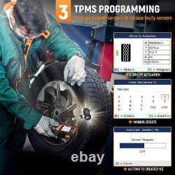 Outil de diagnostic pour l'activation de réapprentissage du TPMS et la surveillance de la pression des pneus