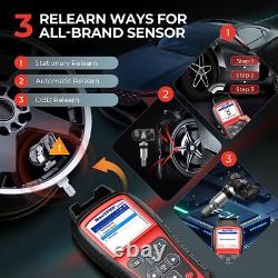 Outil de réinitialisation de réapprentissage du système de surveillance de la pression des pneus Autel TS508WFK-8 + 8 capteurs TPMS