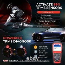 Outil de réinitialisation de réapprentissage du système de surveillance de la pression des pneus Autel TS508WFK-8 + 8 capteurs TPMS