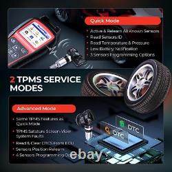 Outil de réinitialisation de réapprentissage du système de surveillance de la pression des pneus Autel TS508WFK-8 + 8 capteurs TPMS