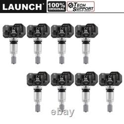 Pack de 8 LAUNCH LTR-05S 433 MHz/315 MHz TPMS programmable capteur de pression des pneus avec tige métallique