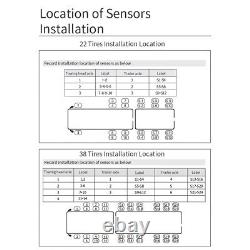 Système Solaire LCD De Surveillance De La Pression Des Pneus 8 Capteurs Externes Tpms Pour Camion De Voiture Rv