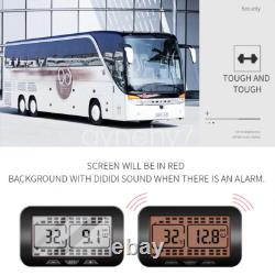 Système de Surveillance de Pression des Pneus TPMS Solaire pour Camion, Camping-Car, Caravane avec 18 Capteurs Externes