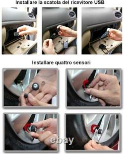 Système de capteurs de surveillance de la pression des pneus TPMS spécifié pour la série Android ATOTO