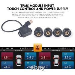 Système de surveillance de la pression des pneus Android TPMS341 - Capteurs de pression des pneus pour voiture avec application APK USB x4
