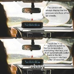 Système de surveillance de la pression des pneus Rv/Remorque M6 TPMS (0-199 PSI) 6 capteurs Champai