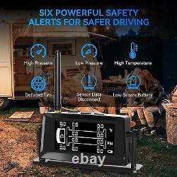 Système de surveillance de la pression des pneus TPMS 0-15bar avec 10 capteurs, alarme en temps réel