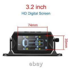 Système de surveillance de la pression des pneus TPMS sans fil solaire pour voiture avec capteurs externes 8bar + 6