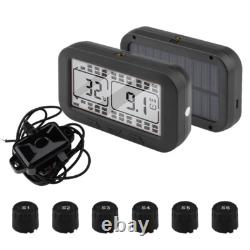 Système de surveillance de la pression des pneus TPMS solaire à 6 capteurs pour RV/Caravane/Camion/Remorque