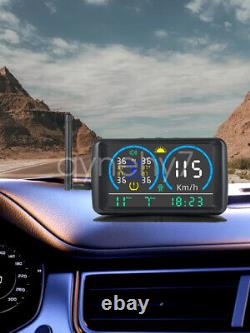 Système de surveillance de la pression des pneus TPMS solaire pour camion, caravane et camping-car avec 6 capteurs.