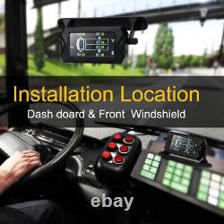 Système de surveillance de la pression des pneus alimenté par énergie solaire avec 6 capteurs de pression des pneus 0-116PSI