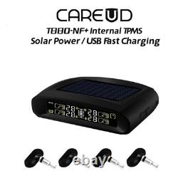 Système de surveillance de la pression des pneus de voiture CAREUD T880-NF+ avec capteurs internes (4) solaires