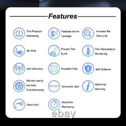 Système de surveillance de la pression des pneus étanche externe pour camions à 6 roues