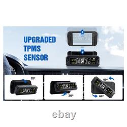 Système fiable de surveillance de la pression des pneus, capteur TPMS solaire sans fil, 14-87 PSI Rea