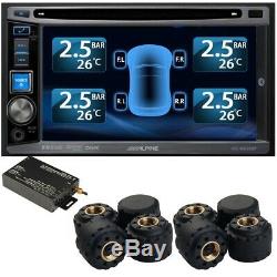 Système -tpms Tire Pressure Monitor 8 Externe Cap 22 Capteurs DVD Vidéo Voiture