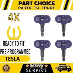 TPMS préprogrammés 4X approuvés par l’OEM pour Tesla Model 3 S X Y Bluetooth 5.0