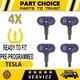 Tpms Pr&eacute;programm&eacute;s 4x Approuv&eacute;s Par L&rsquo;oem Pour Tesla Model 3 S X Y Bluetooth 5.0