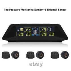 Tpms Système De Surveillance De La Pression Des Pneus S'adapte Camion De Ramassage Rv + 6 Capteurs Externes