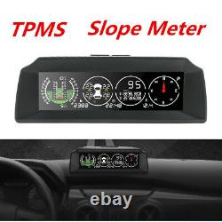 X91 Gps Slope Meter Moniteur De Pression De Pneus Inclinomètre Tpms Alarme De Vitesse