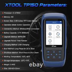 XTOOL TP150 Système de Surveillance de Pression des Pneus WiFi Scanner de Diagnostic OBD2 TPMS