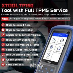 XTOOL TP150 Système de Surveillance de Pression des Pneus WiFi Scanner de Diagnostic OBD2 TPMS
